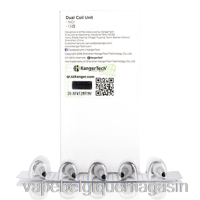 Vape Jetable Kanger Bobines De Remplacement à Double Unité Bobines De 1,5 Ohm